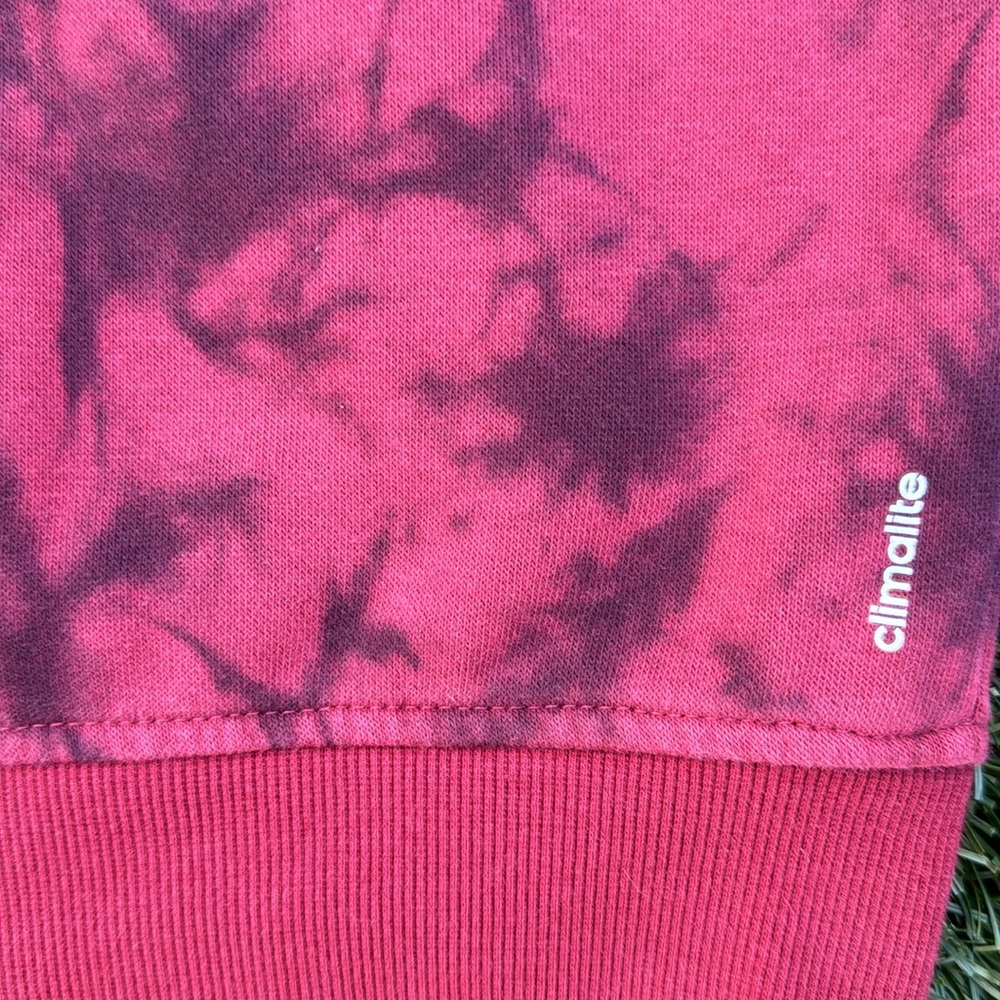 Adidas Skateboarding Men's Red Tie Dye Hoodie Sweatshirt Size Small - Picture 6 of 13